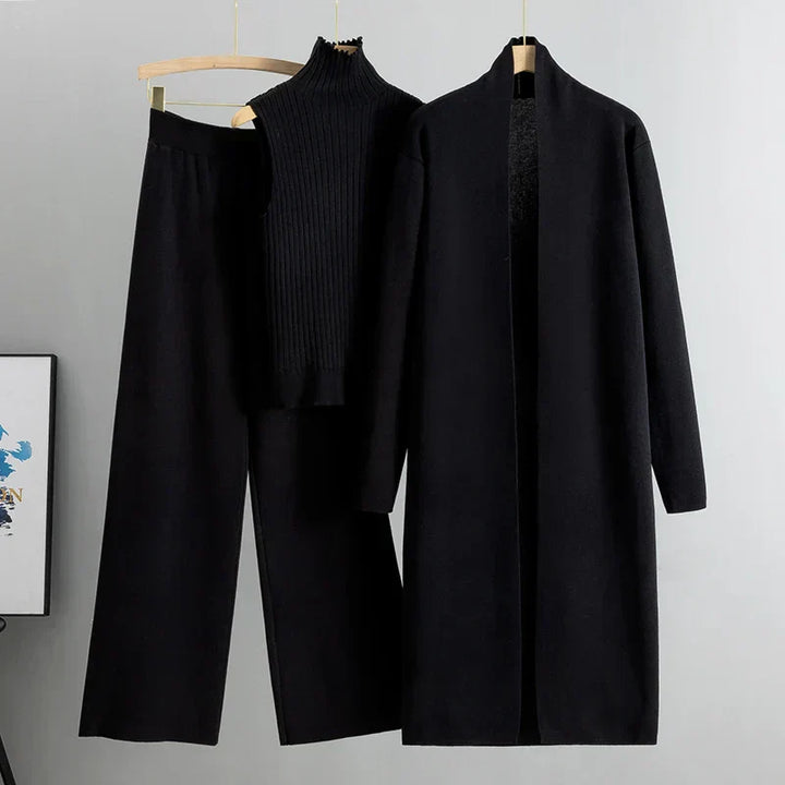 Gabriella | Women’s Elegant Relaxed Fit Sweater and Coat Set