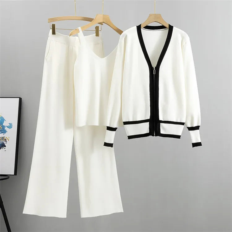 Freya| Women’s Stylish Zip-Up Cardigan and Pants Set