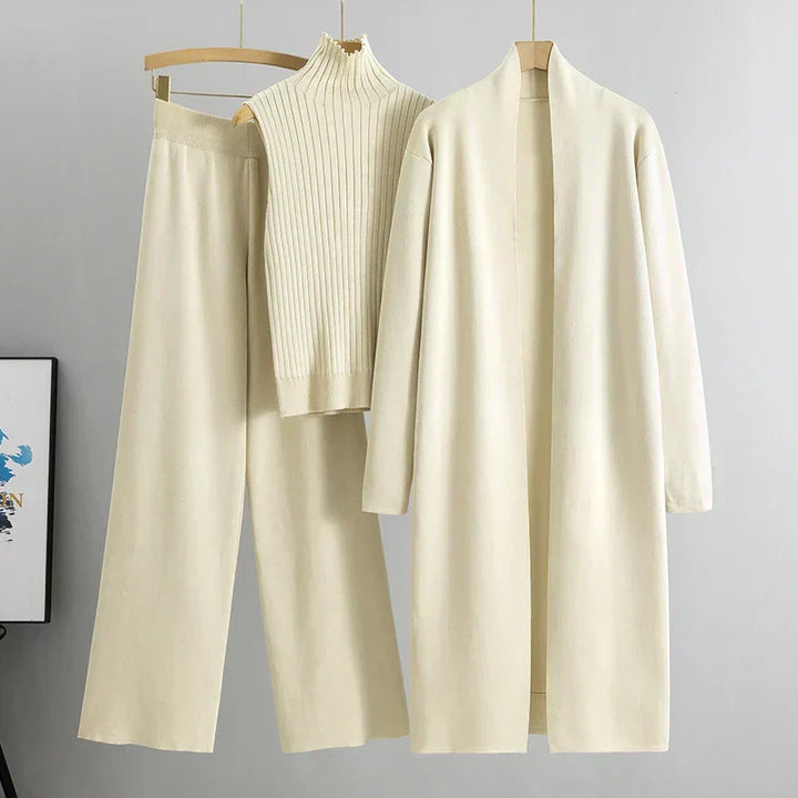 Gabriella | Women’s Elegant Relaxed Fit Sweater and Coat Set
