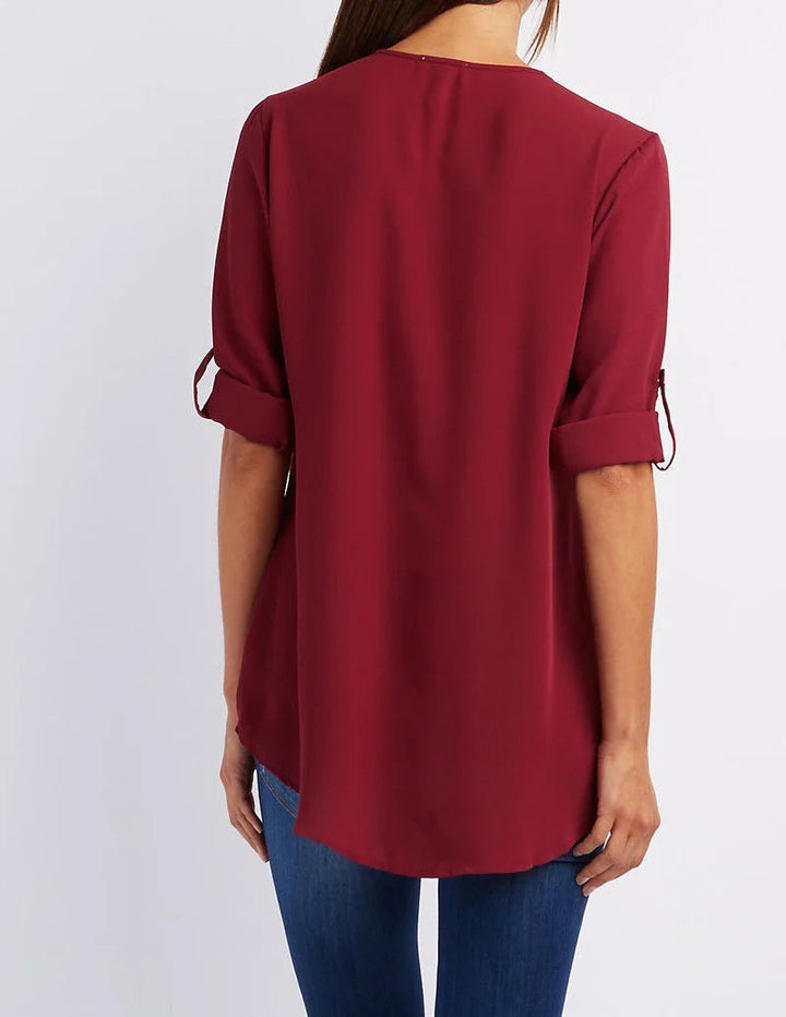 Jessica | Elegant V-neck shirt for women