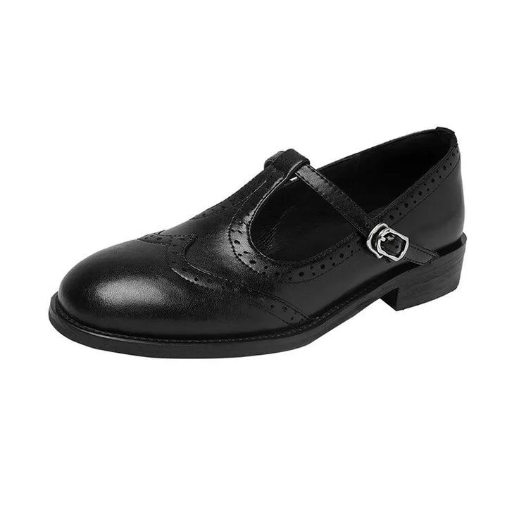 Demi | Classic Women’s Leather T-Strap Shoes
