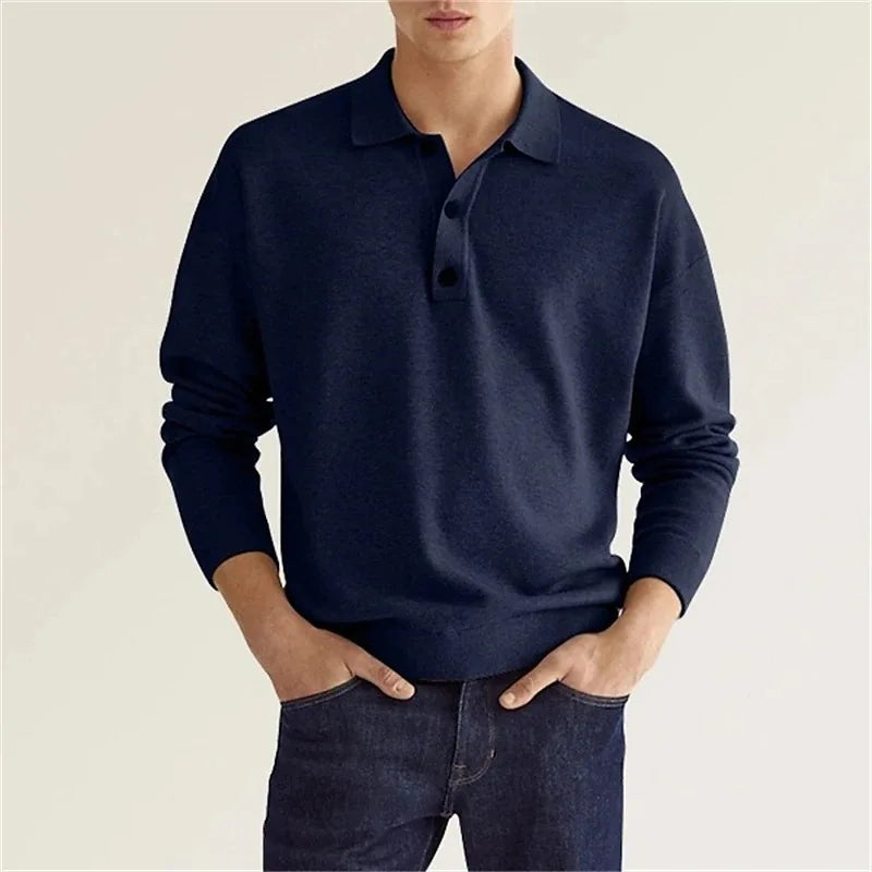 George | Men’s Minimal Style Long Sleeve Shirt