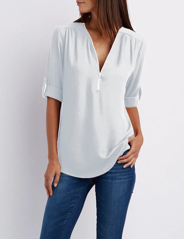 Jessica | Elegant V-neck shirt for women