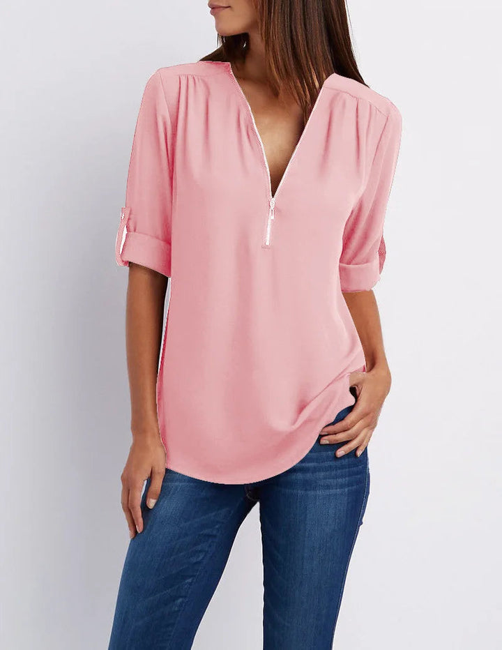 Jessica | Elegant V-neck shirt for women
