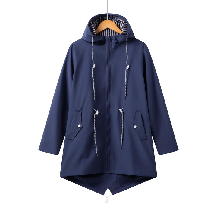 Eloise | Women’s Hooded Zip Front Casual Design Jacket