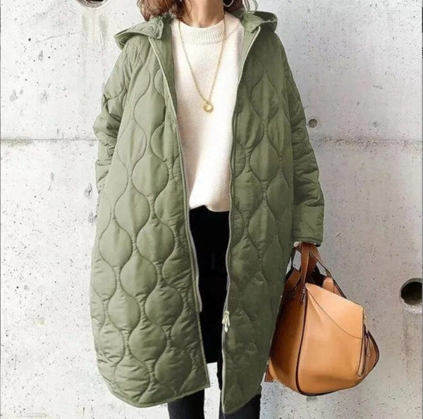 Ava | Women’s Winter Quilted Coat with Hood