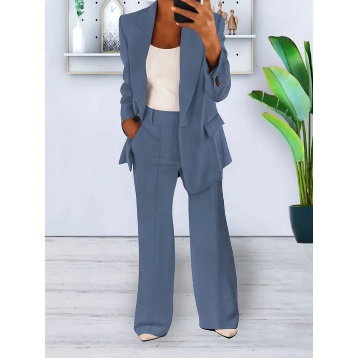 Camille | Chic Formal Suit Set with Tailored Long Blazer for Women
