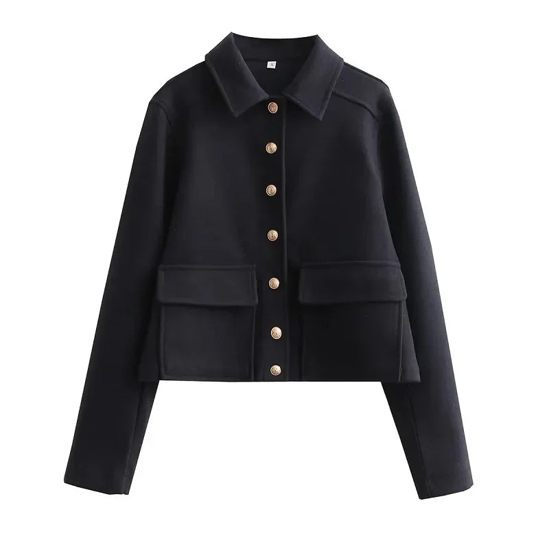 Madeline | Women’s Button-Up Short Utility Style Jacket