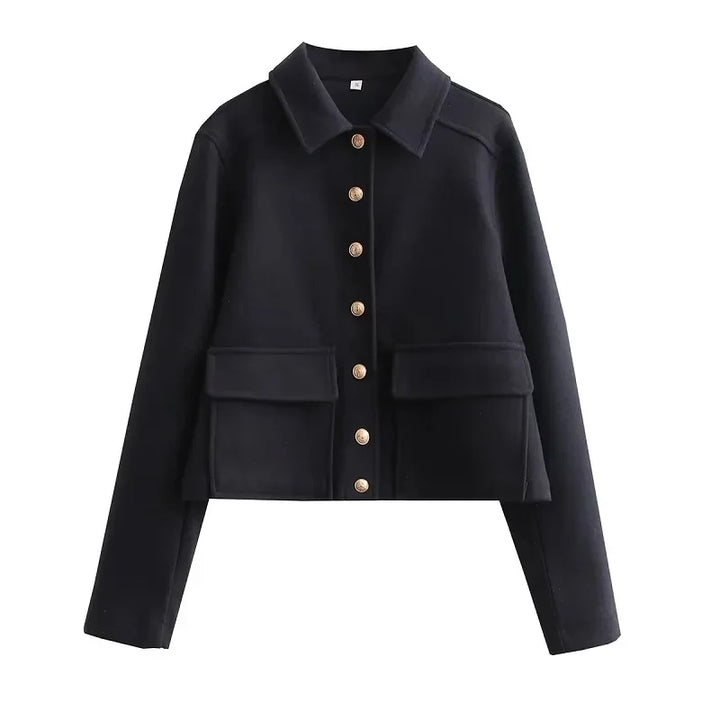Madeline | Women’s Button-Up Short Utility Style Jacket