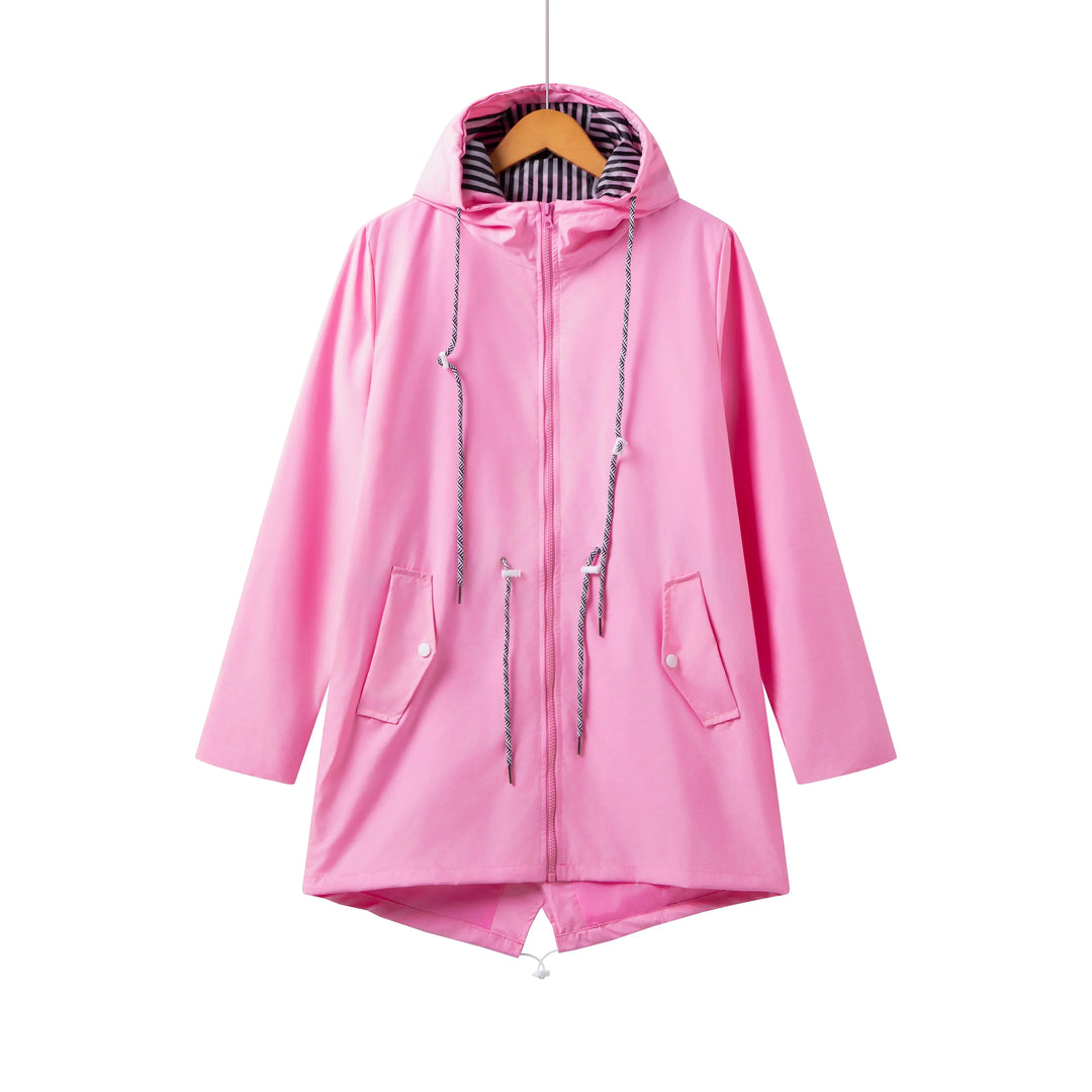 Eloise | Women’s Hooded Zip Front Casual Design Jacket
