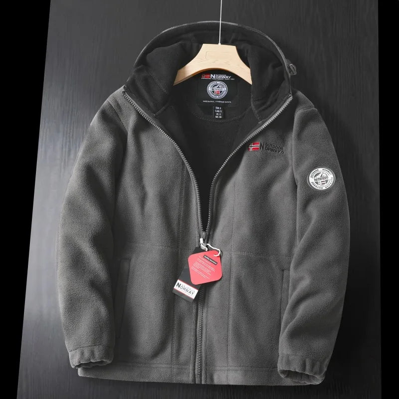 Patrick | Men’s Outdoor Warm Hooded Fleece Jacket