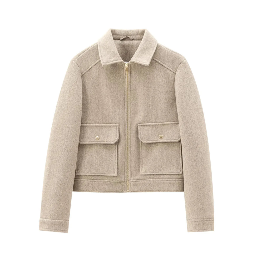 Maisie | Women’s Utility Cropped Zip-Up Jacket