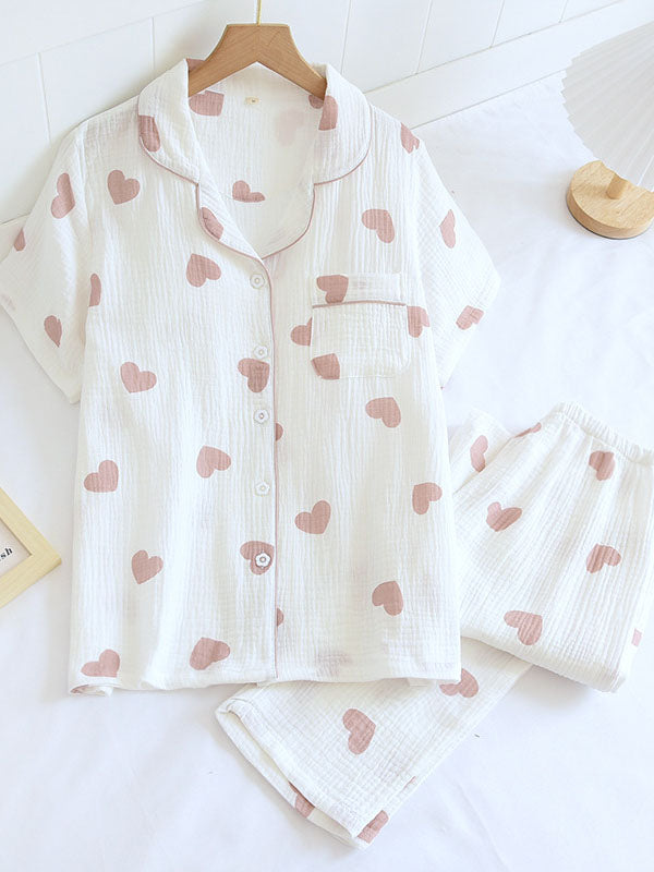 Jasmine | Women’s Short-Sleeve Button Down Pajama Set