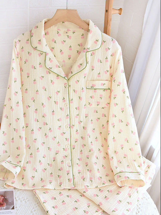 Holly | Women’s Cozy Button Down Lounge Pajama Set