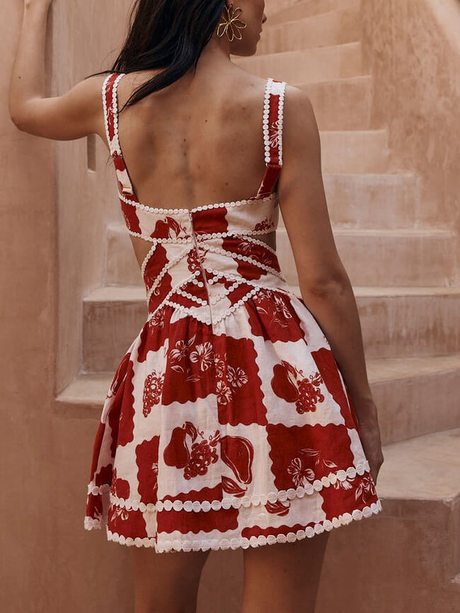 Sabella | Floral A-Line Mini Dress