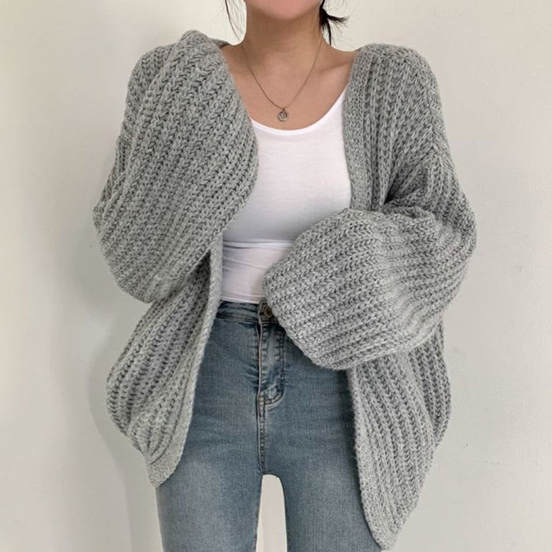 Katie | Women’s Casual Oversized Ballon Cardigan