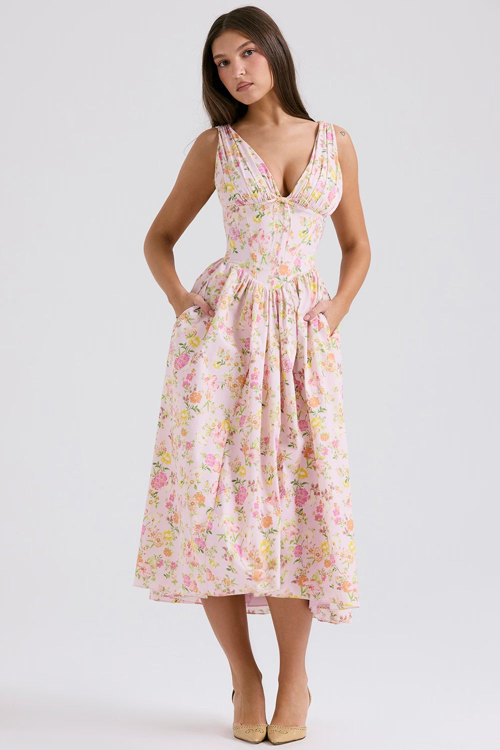Aurelia | Elegant Summer Midi Dress