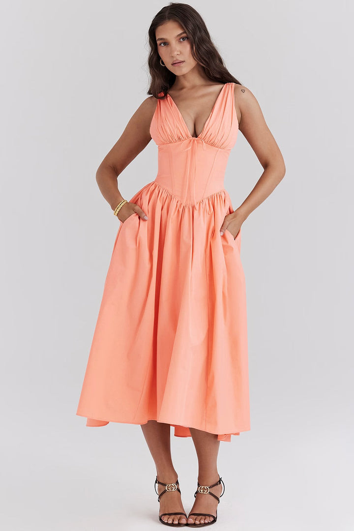 Aurelia | Elegant Summer Midi Dress