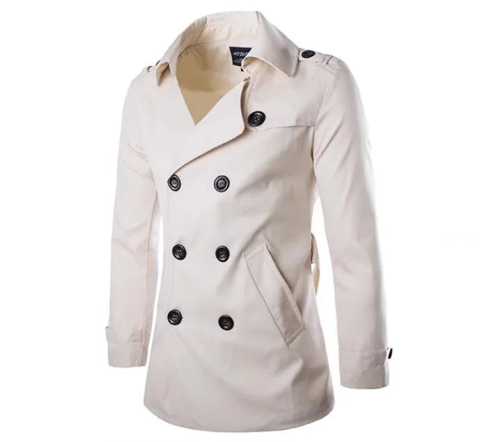 Elliot | Men's Double-Breasted Trench Coat for Fall