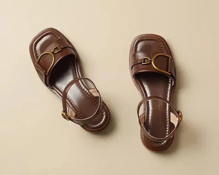 Celine | Stylish Buckled Flat Sandals