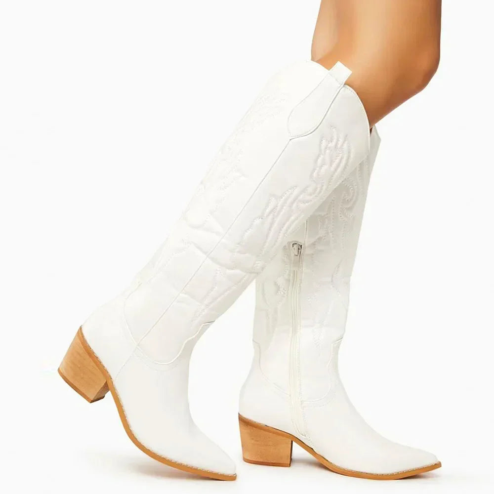 Alice | Women’s Western Knee-High Cowboy Boots