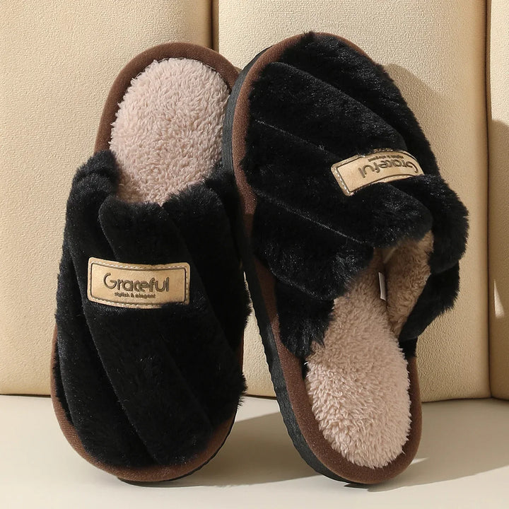 Ava | Women Plush Winter Slippers