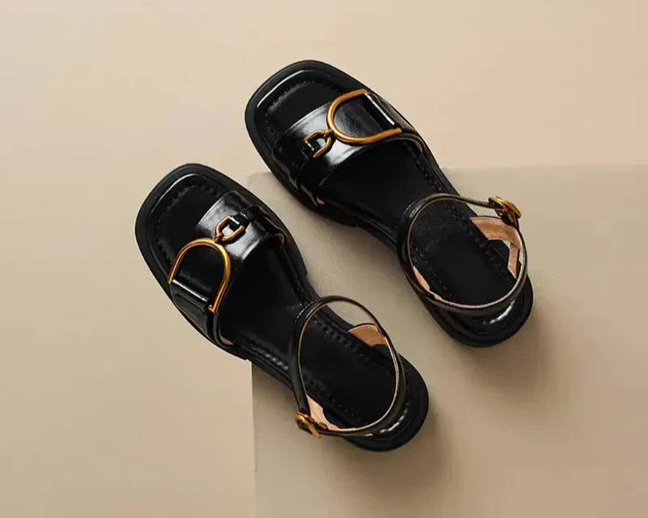 Celine | Stylish Buckled Flat Sandals