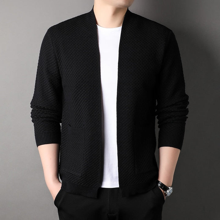 Daniel | Men’s Open Front Textured Knit Cardigan