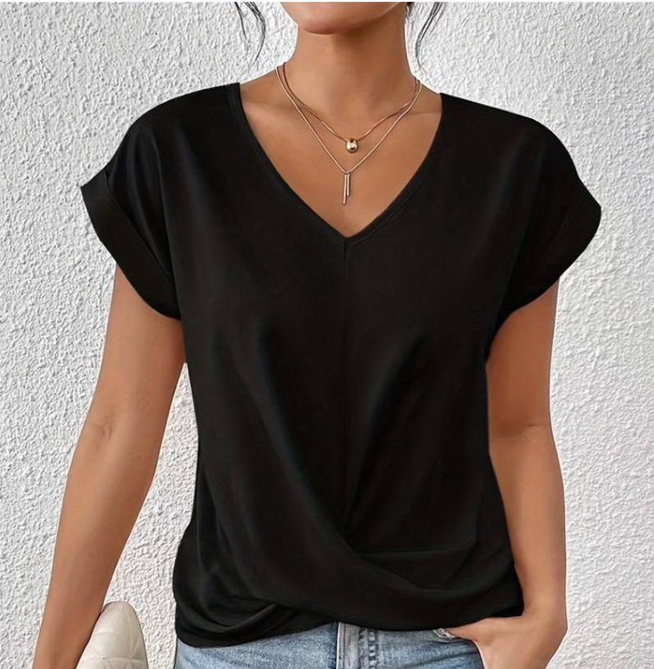 CLAIRE | ELEGANT WOMEN'S V-NECK SHIRT