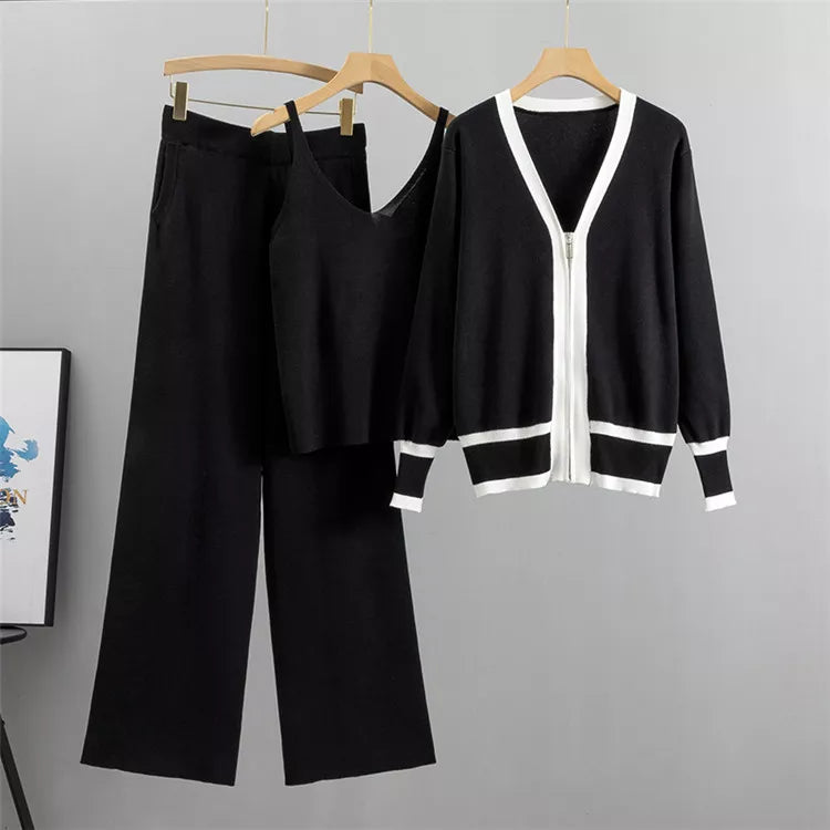 Freya| Women’s Stylish Zip-Up Cardigan and Pants Set