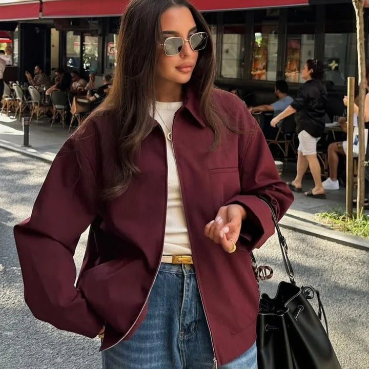 Megan | Women’s Casual Men’s Zip-Up Autumn Jacket