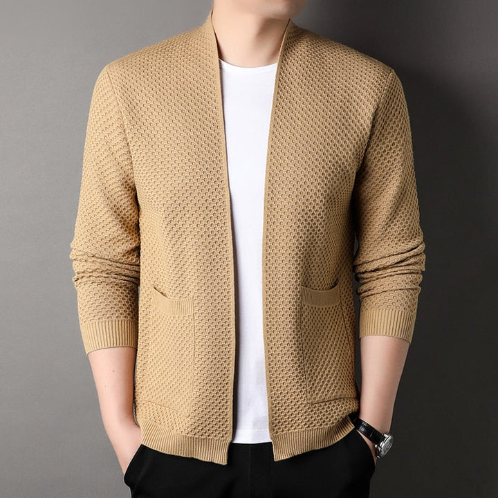Daniel | Men’s Open Front Textured Knit Cardigan