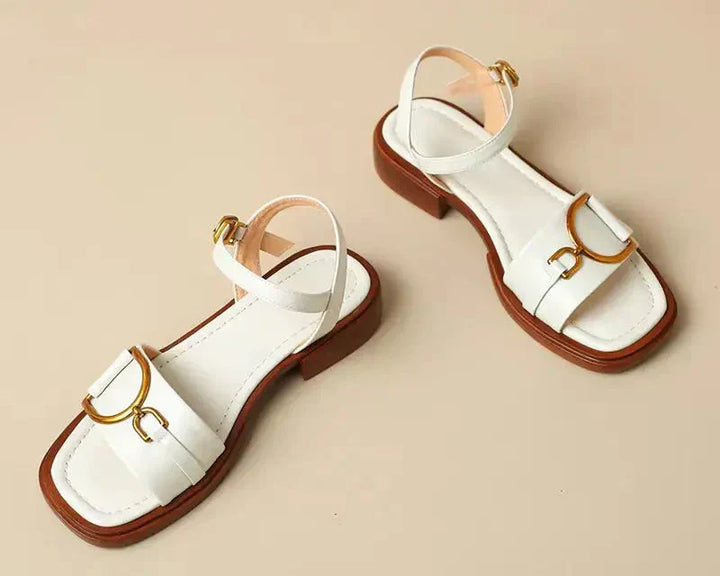 Celine | Stylish Buckled Flat Sandals