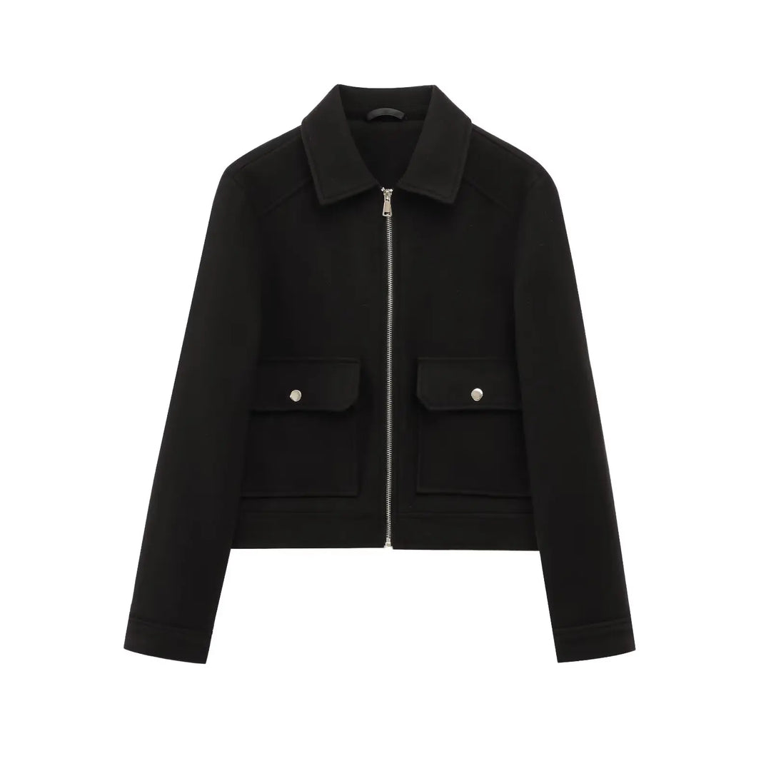 Maisie | Women’s Utility Cropped Zip-Up Jacket