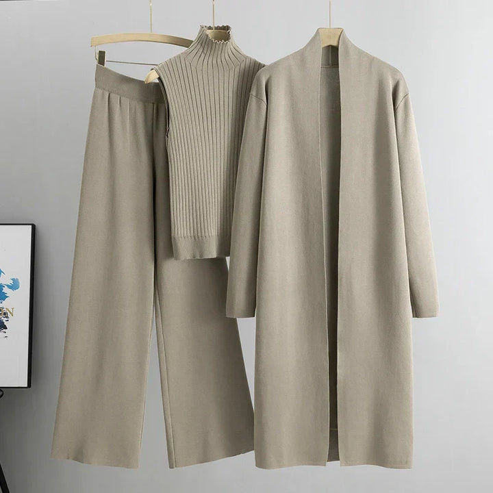 Gabriella | Women’s Elegant Relaxed Fit Sweater and Coat Set