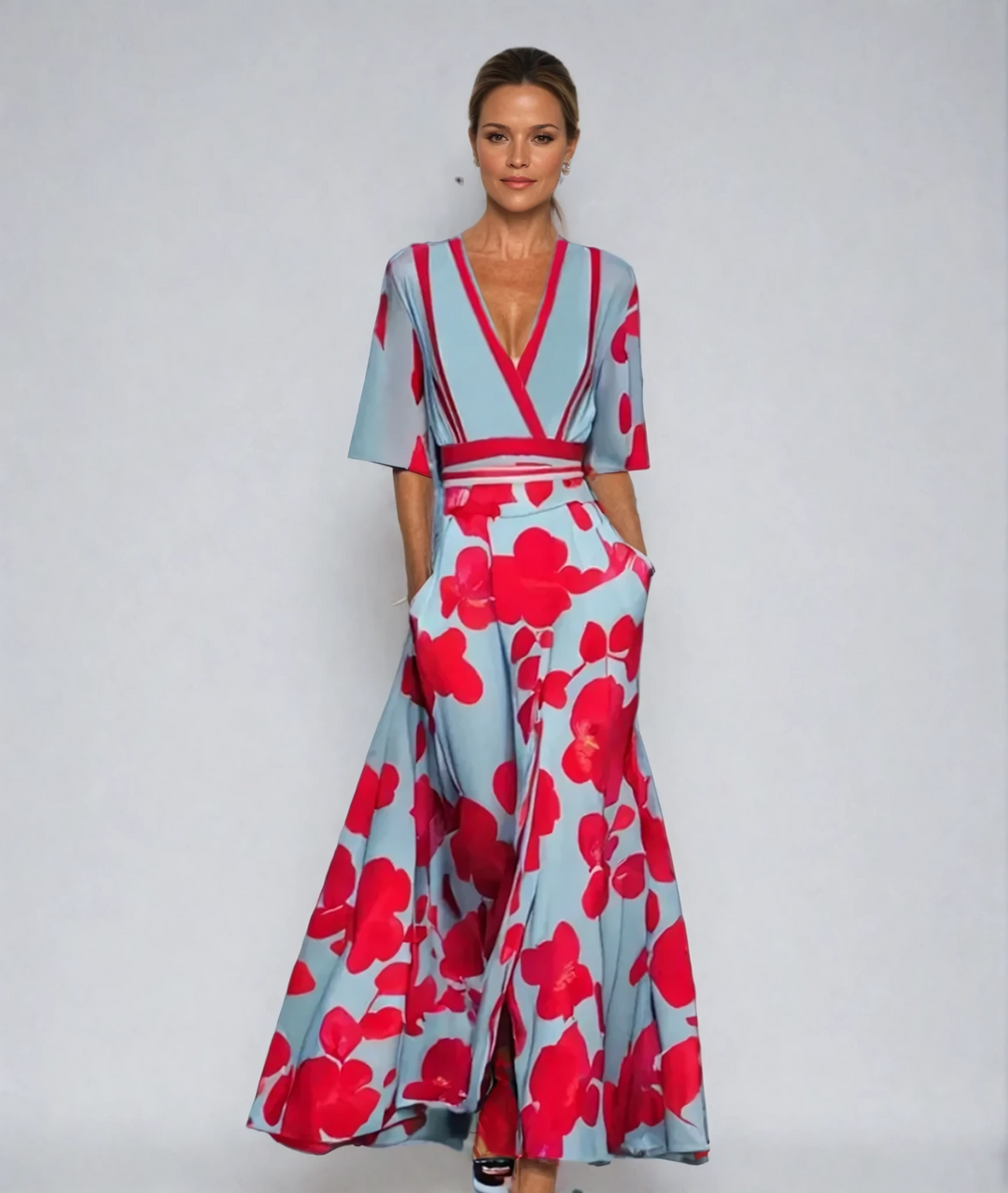 Chloe | Elegant Floral Maxi Dress