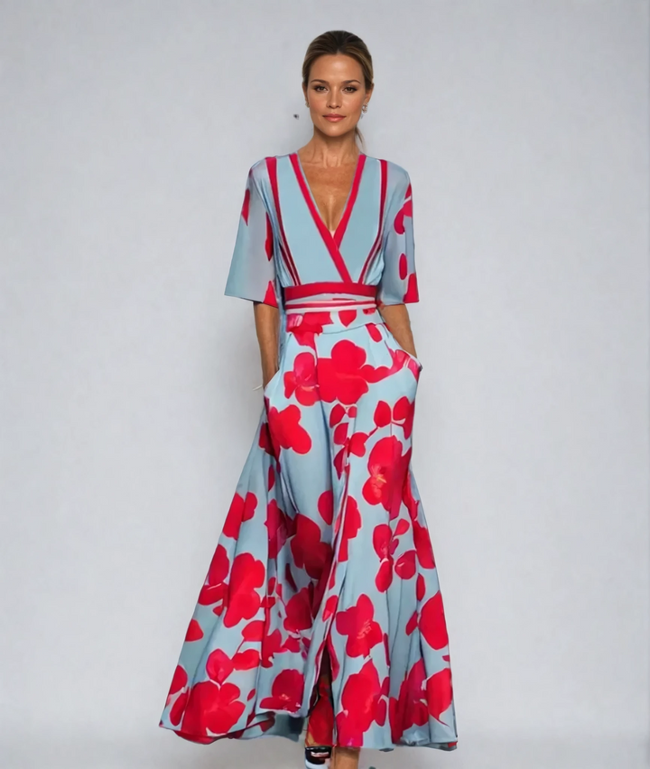 Chloe | Elegant Floral Maxi Dress