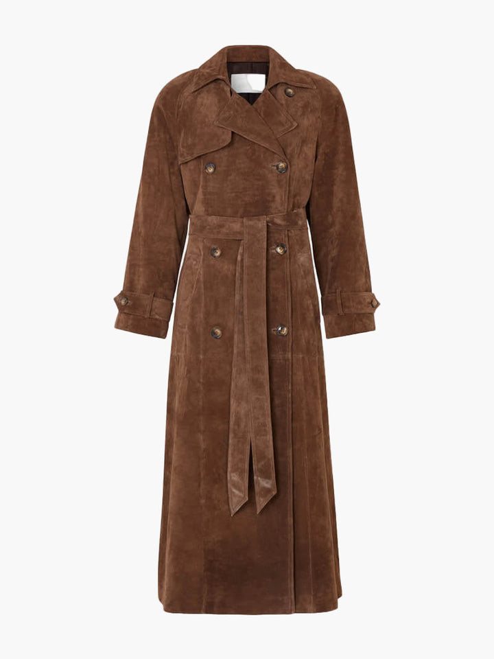 Mabel | Women’s Elegant Belted Lapel Collar Trench Coat
