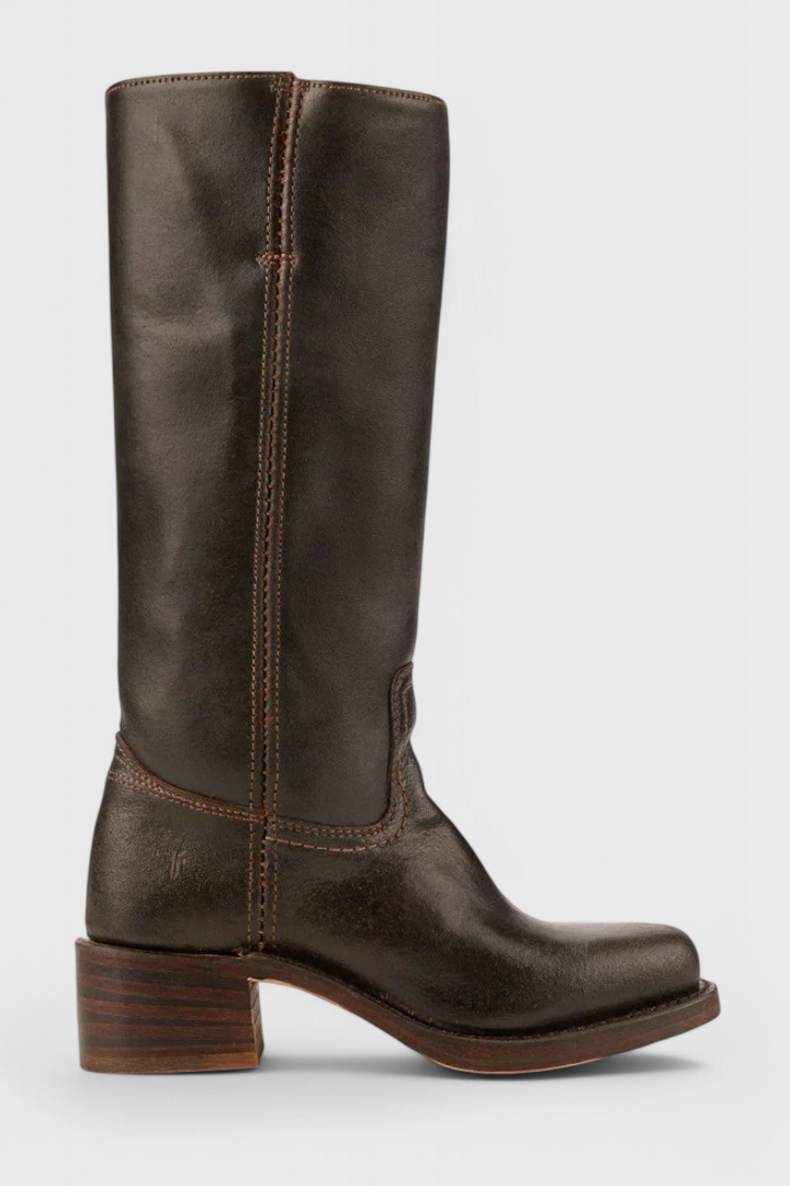 Rachel | Women’s Leather Knee-High Boots with Heels