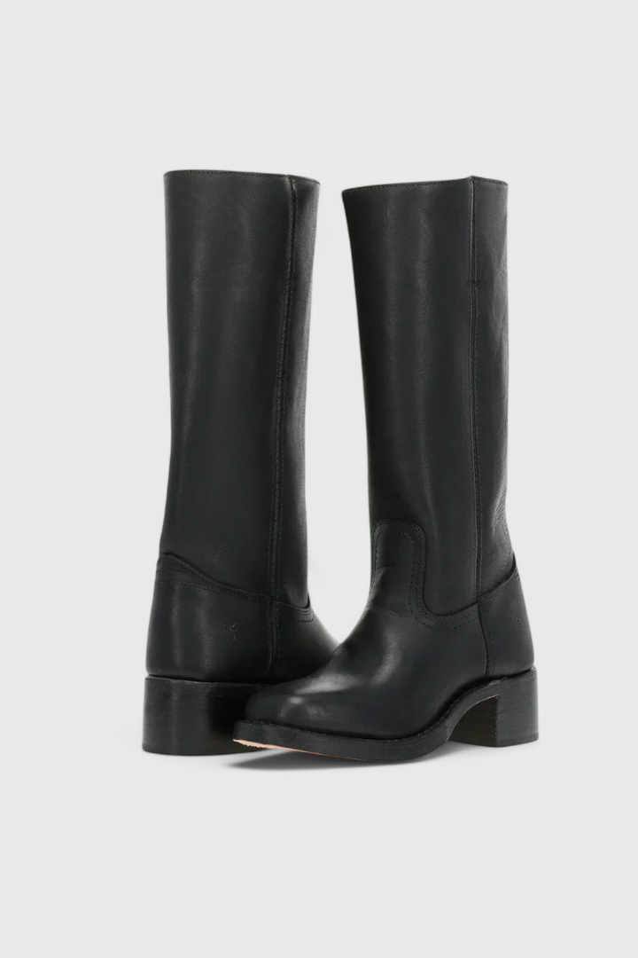 Rachel | Women’s Leather Knee-High Boots with Heels