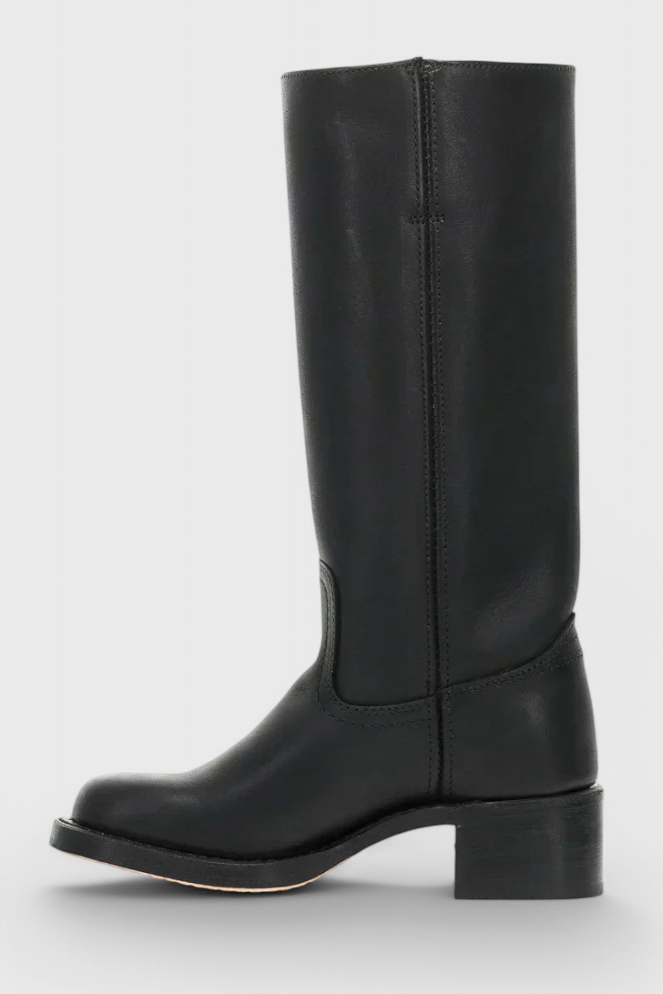 Rachel | Women’s Leather Knee-High Boots with Heels