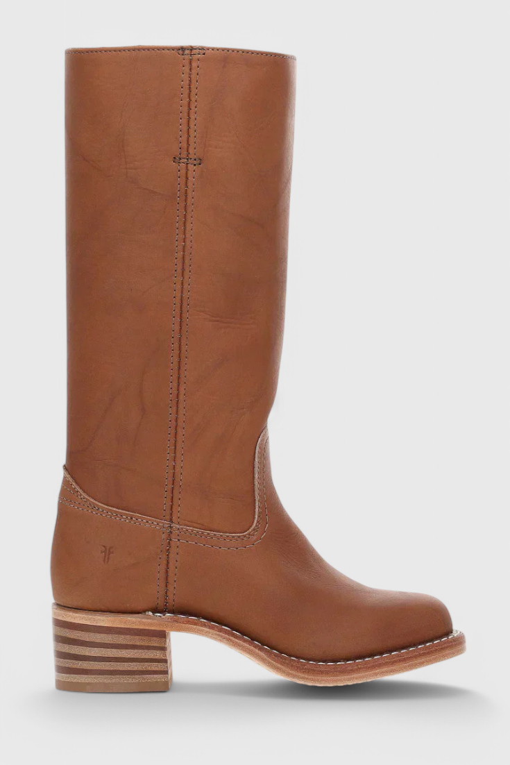 Rachel | Women’s Leather Knee-High Boots with Heels