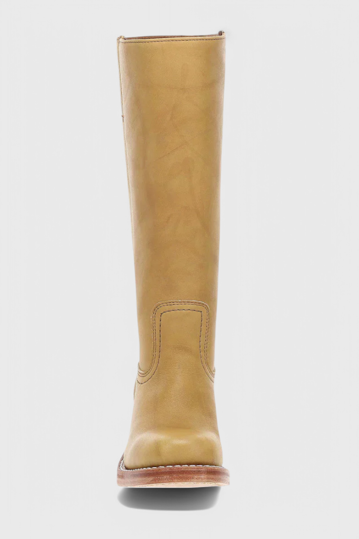 Rachel | Women’s Leather Knee-High Boots with Heels