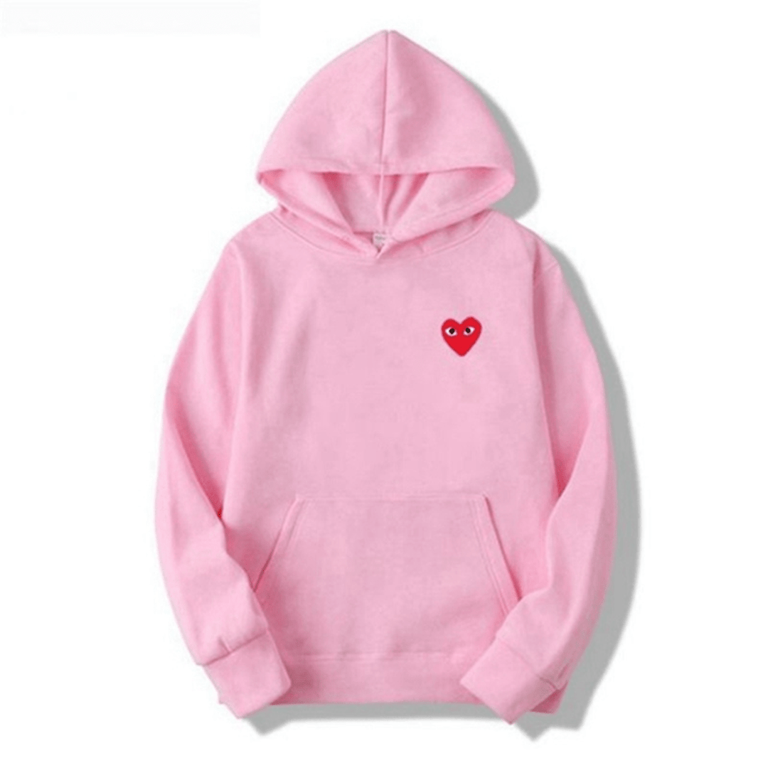 Julia | Women's Soft Pullover Heart Patch Hoodie