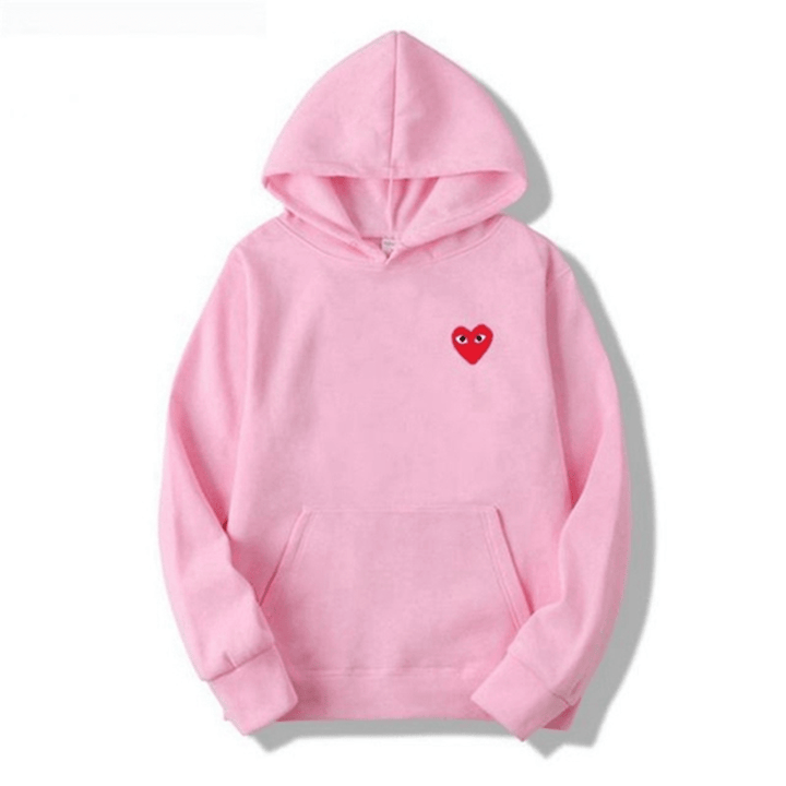 Julia | Women's Soft Pullover Heart Patch Hoodie
