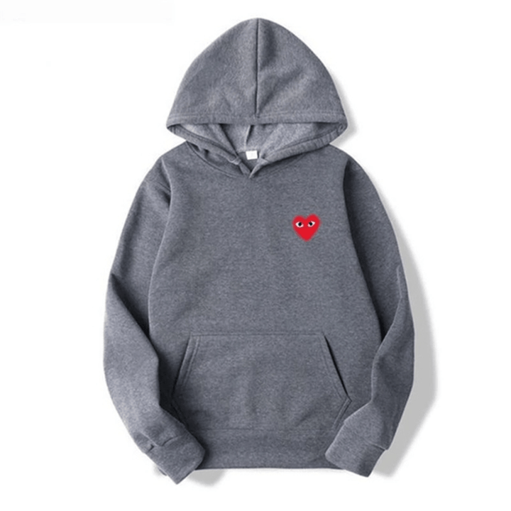 Julia | Women's Soft Pullover Heart Patch Hoodie