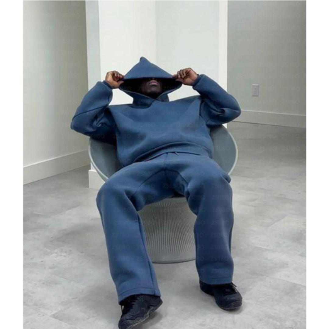 Aaron | Men’s Minimal Hooded Sweater Set