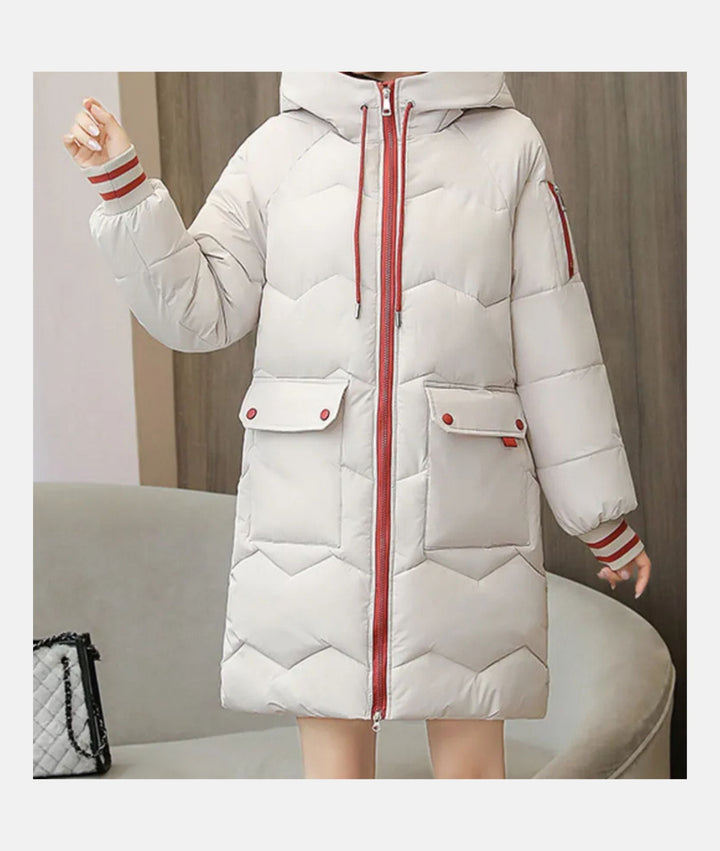 Aubrey | Women's Winter Coat with Zip and Hood