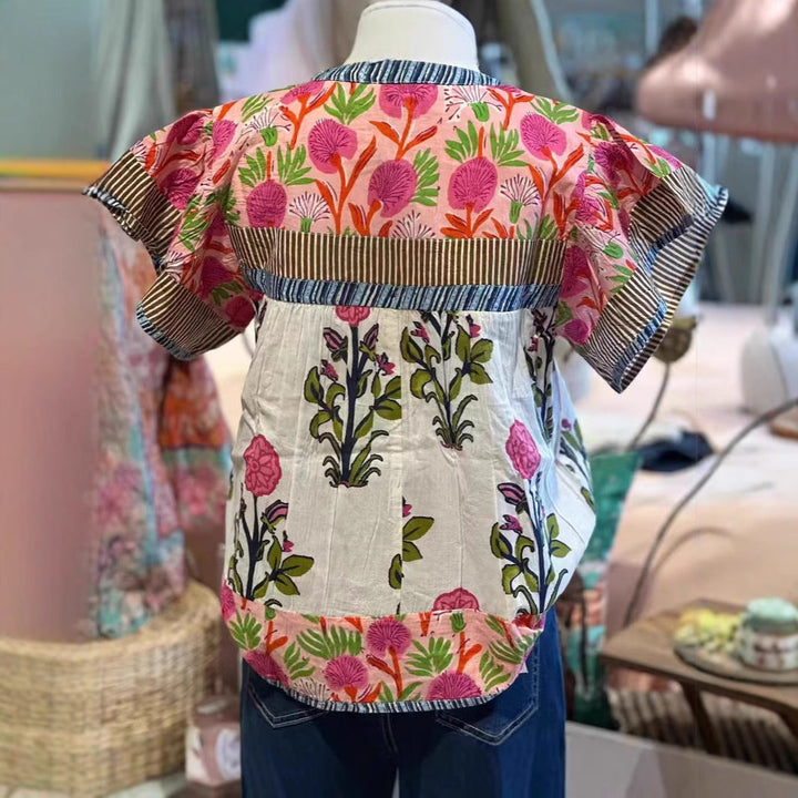 Uriella | Summer Boho Embroidered Blouse