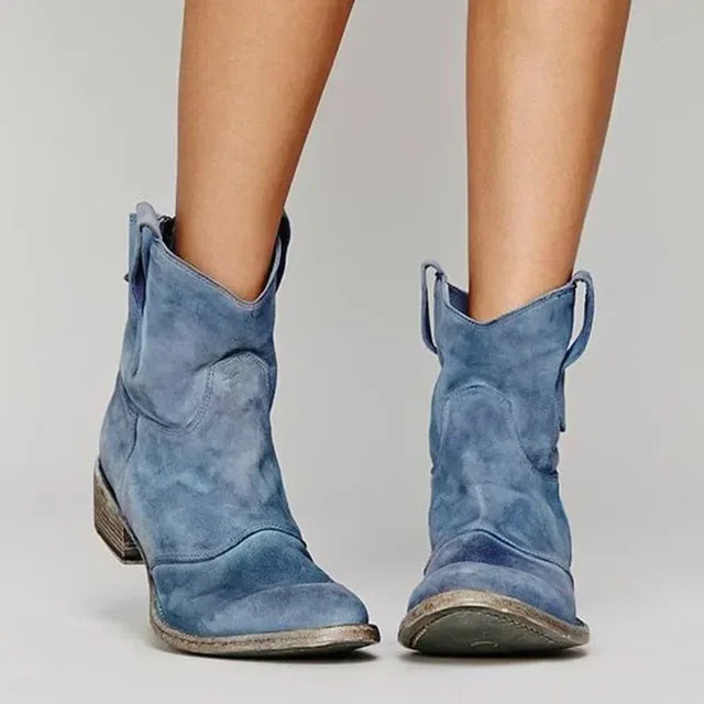 Georgia | Women’s Casual Low Heel Cowboy Booties